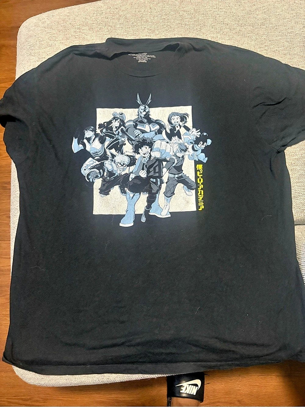 Funimation My Hero Academia Group Graphic T-Shirt Black & White 2XL